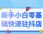 抖音小店新手小白零基础快速入驻抖店100%开通(全套11节课程)-第一资源库