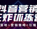 抖音营销王炸训练营,实操落地+营销策略=引爆流量(价值8960元)-第一资源库