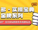 拼多多·实操宝典:金牌系列“小白到高手”带你全方位玩转拼多多各种玩法-第一资源库